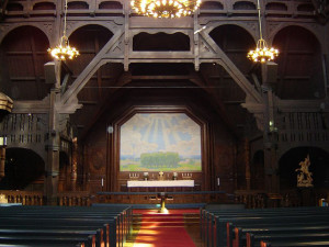 interior de la Iglesia de Kiruna